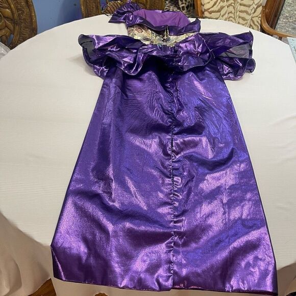 Mike Benet VTG  80s Purple Peplum Dress Size 6 - Picture 8 of 11